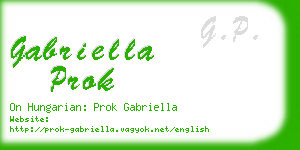 gabriella prok business card